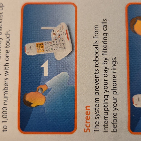 Vtech Amplified Answering System Landline Telephone Big Buttons Read Pictures - Picture 12 of 14